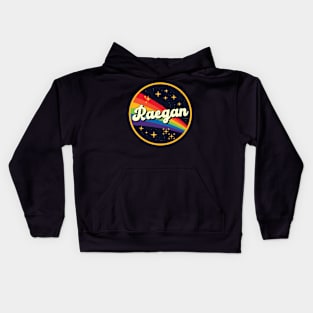 Raegan // Rainbow In Space Vintage Style Kids Hoodie